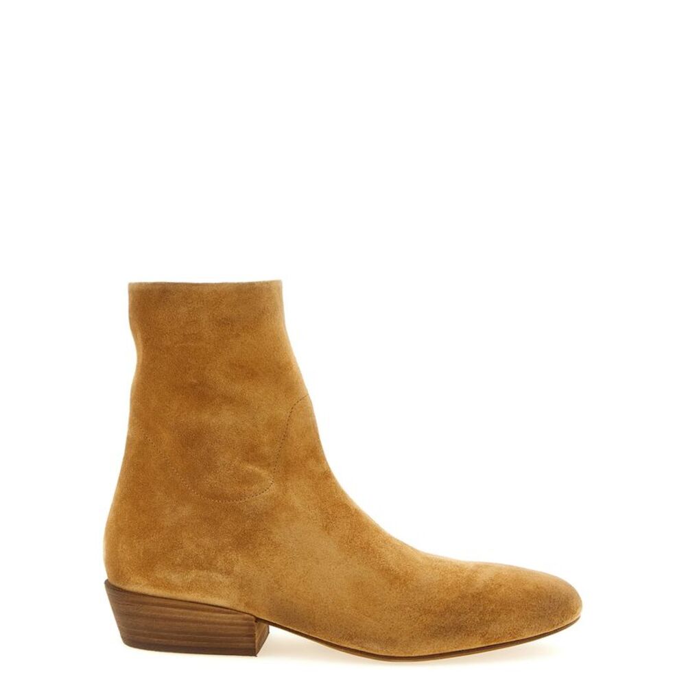 Marsell Beige Calfskin Ankle Men's Boots